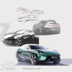 小米YU7设计手稿曝光：智能电动SUV设计新趋势前瞻
